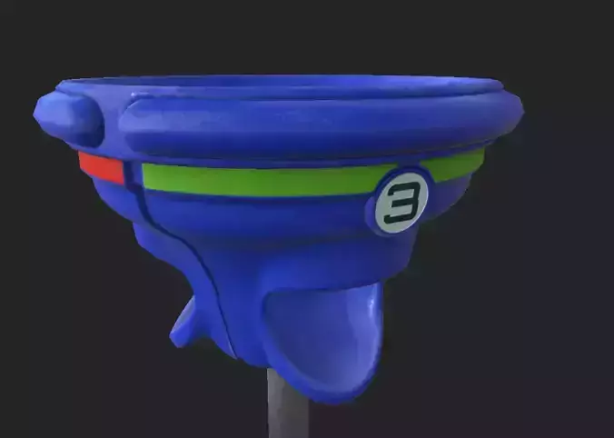 Playground Triple Toss Low-poly 3D model