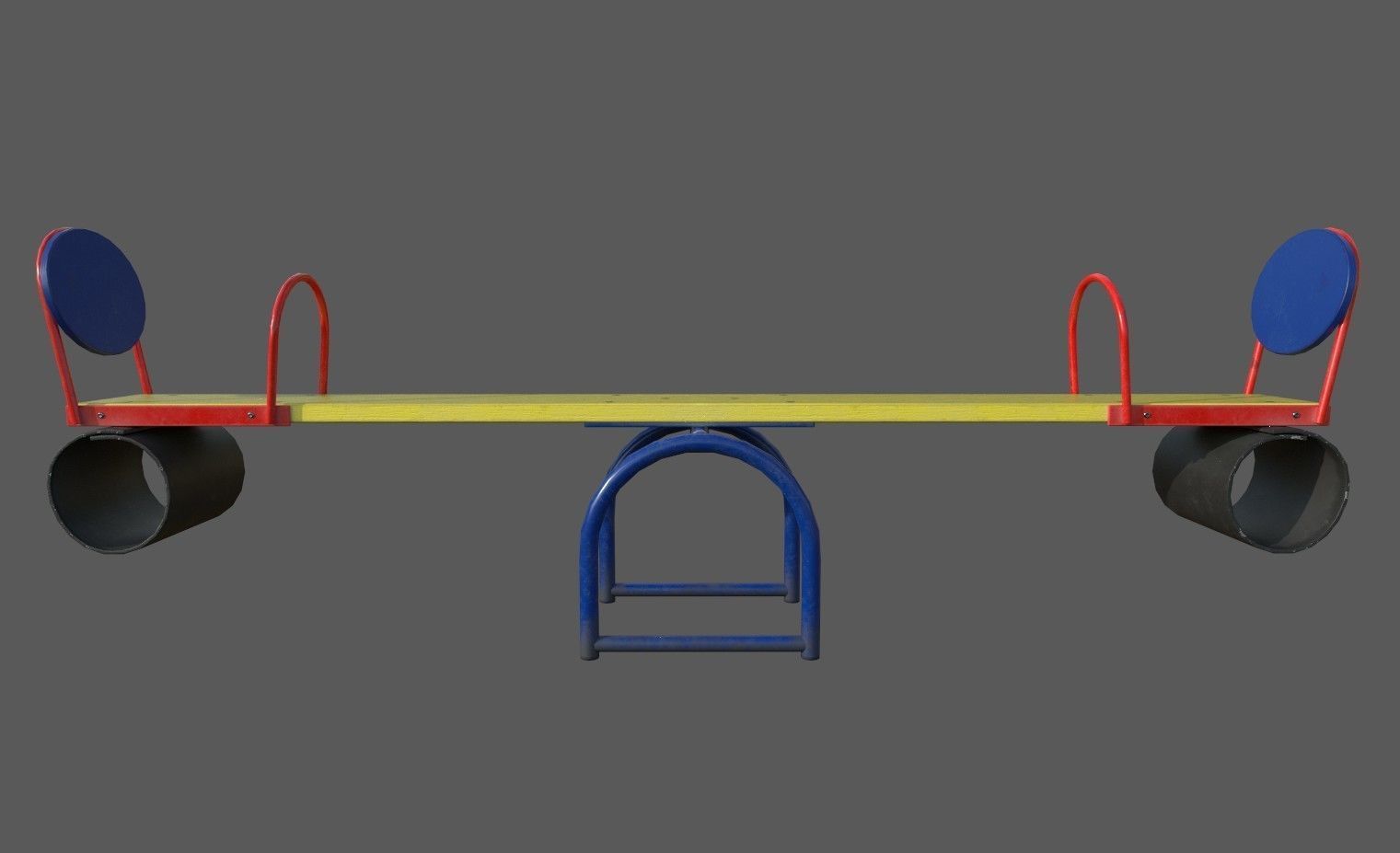 Playground Swing 2 Low-poly 3D model_10