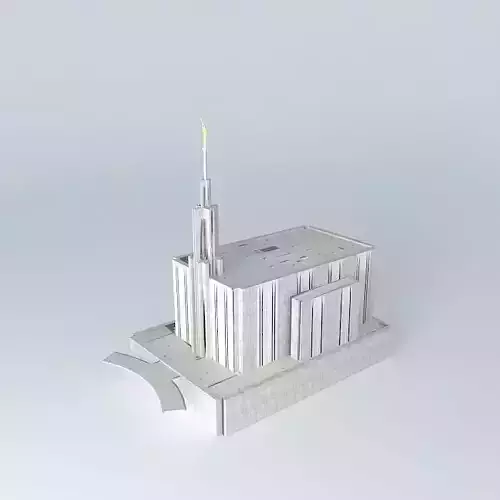LDS. Templo Mormon,Seattle Washington 19th operating temple Free 3D model