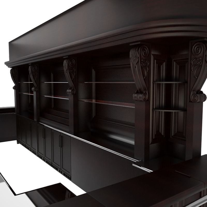 Bar Counter  3D model_4