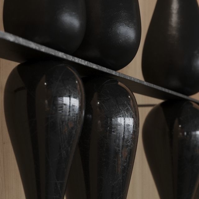 Collection of loft modern sculptures 3D model_6