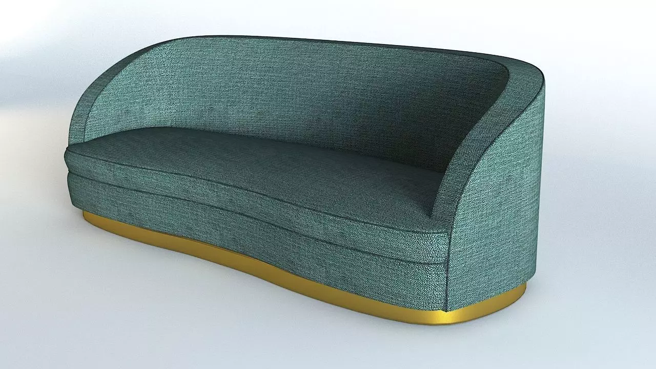 Sofa Lounge Low-poly 3D model_0