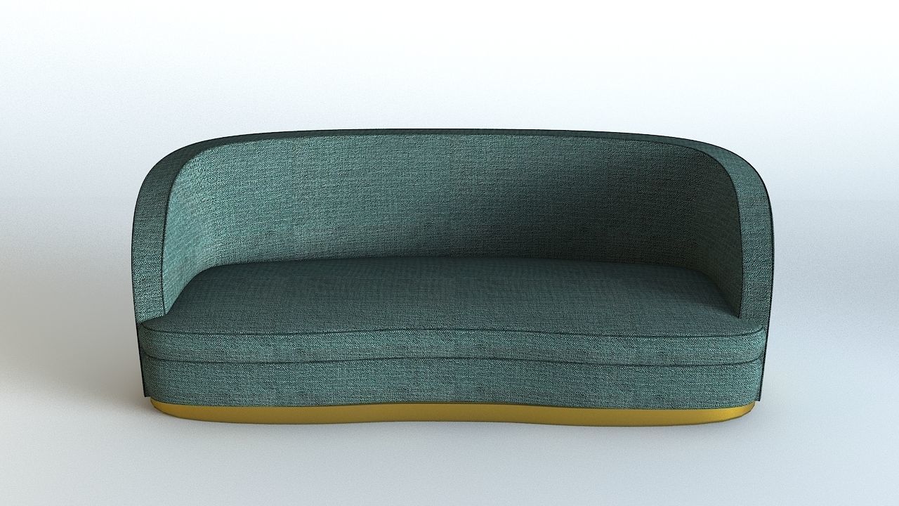 Sofa Lounge Low-poly 3D model_1