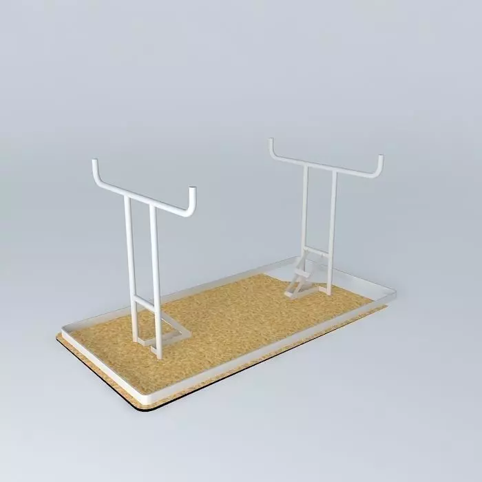 5' Fold out portable table Free 3D model_0