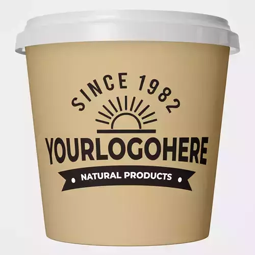 Cup Food Packaging 350g - Mock-up 3D model