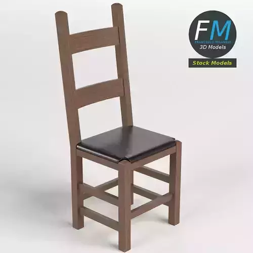 Chair 1 wooden with seat