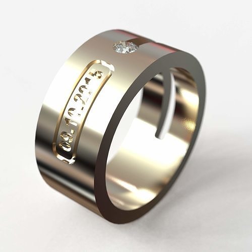 Wedding ring obr 238 3D print model