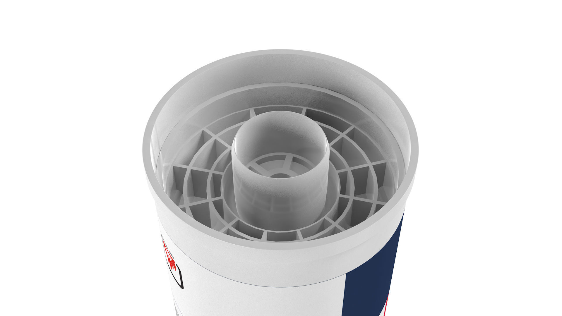 Collection of 17 industrial buckets tubes and cans 3D model_57