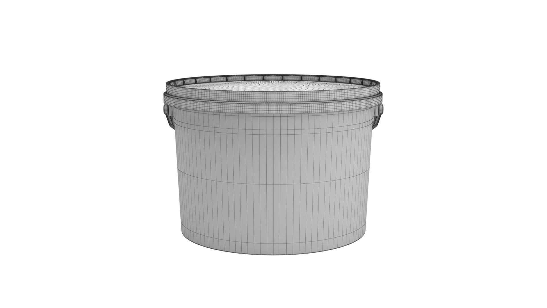 Collection of 17 industrial buckets tubes and cans 3D model_22