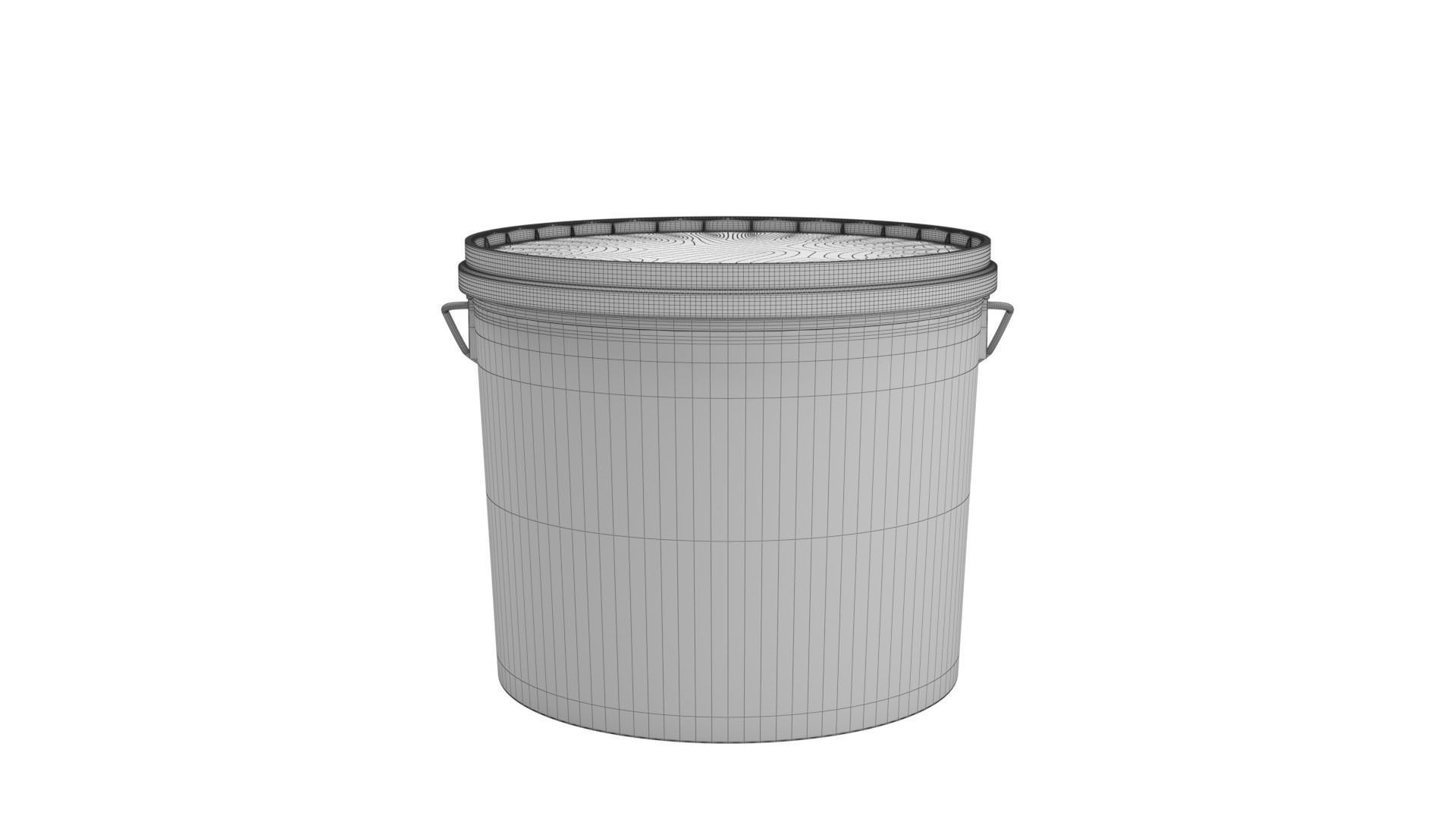 Collection of 17 industrial buckets tubes and cans 3D model_28
