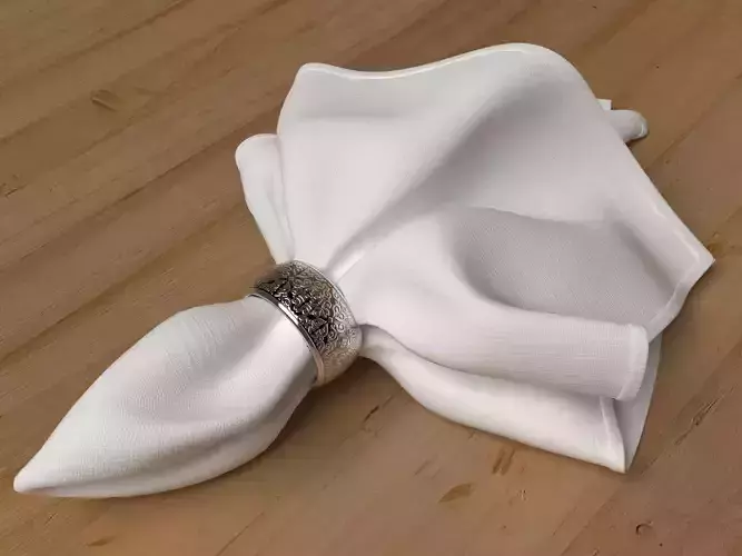 Classical napkin with right