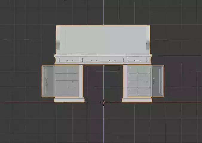 Desk prop 3D model