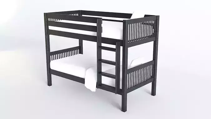 Oxford Single Bunk Bed in Anthracite Grey