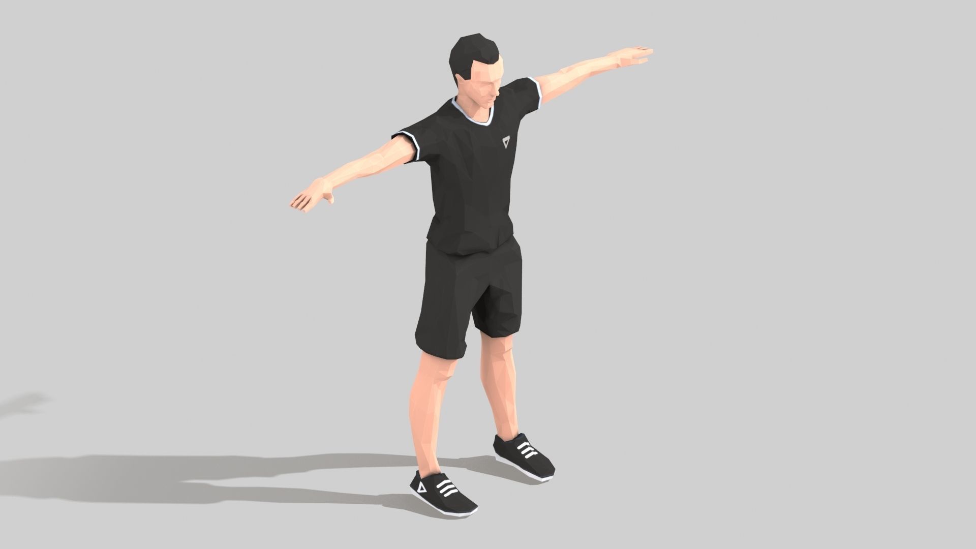 Exercise Animations Bundle Humanoid Low-poly 3D model_15
