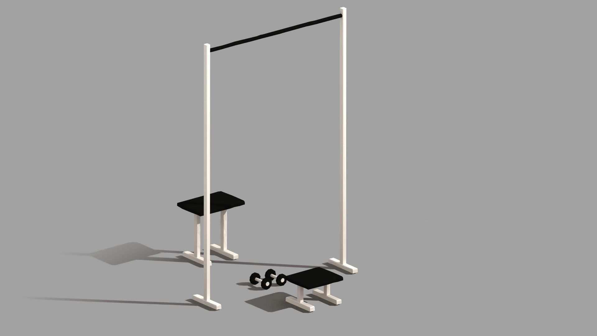 Exercise Animations Bundle Humanoid Low-poly 3D model_18