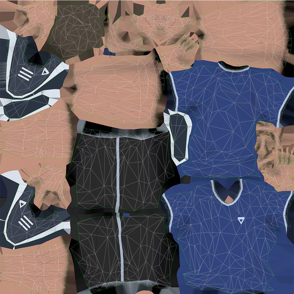 Exercise Animations Bundle Humanoid Low-poly 3D model_20