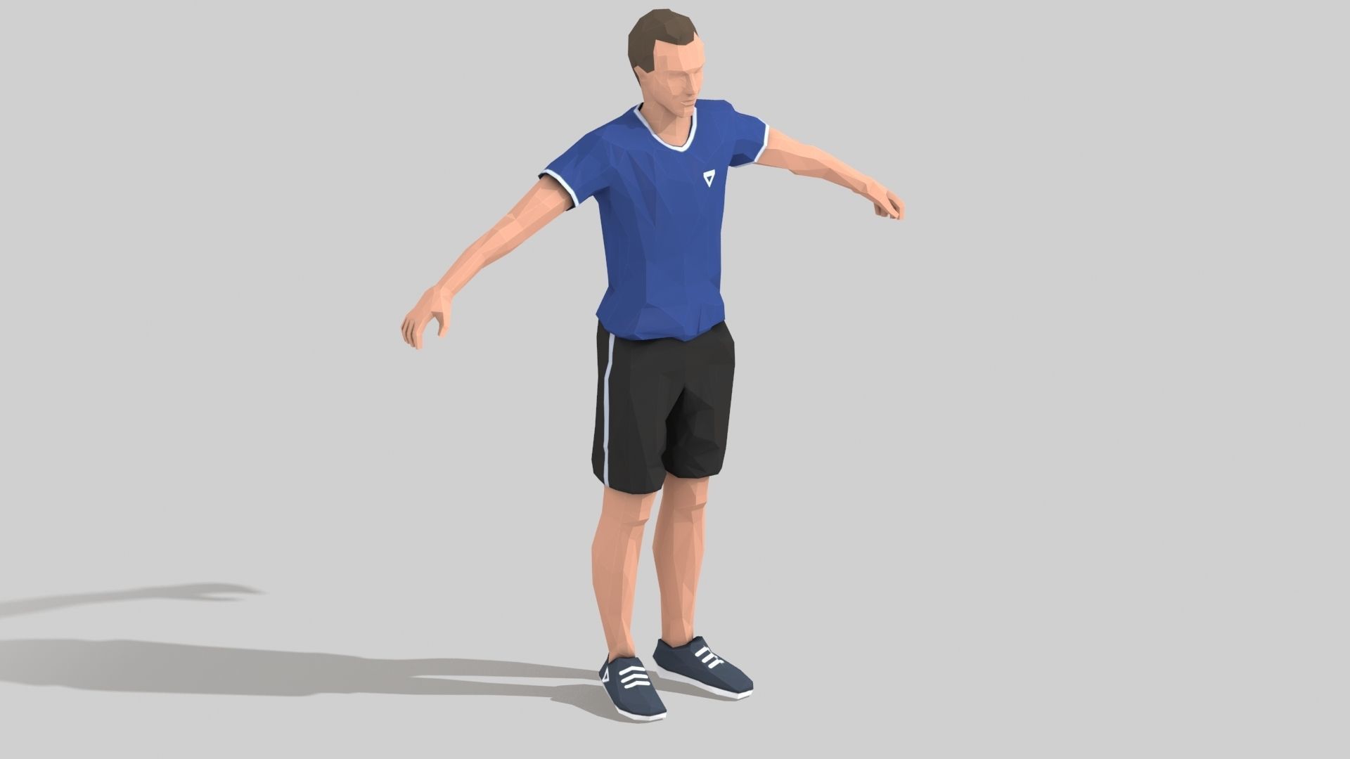 Exercise Animations Bundle Humanoid Low-poly 3D model_13