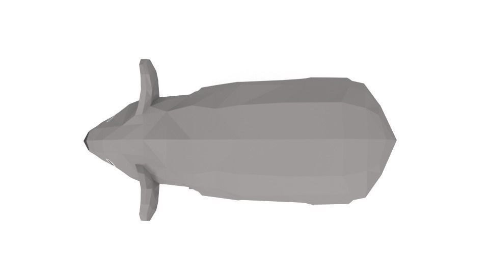 Low Poly Cartoon Koala Low-poly 3D model_7