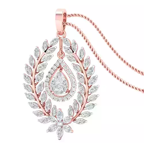 Women pendant earrings 3dm stl render detail 3D print model