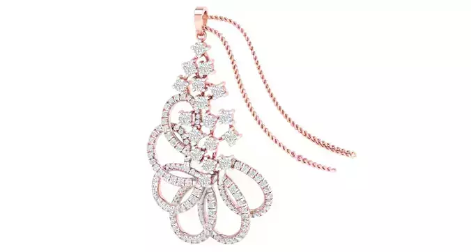 Women pendant earrings 3dm stl render detail 3D print model