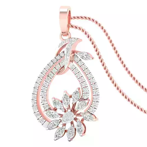 Women pendant earrings 3dm stl render detail 3D print model