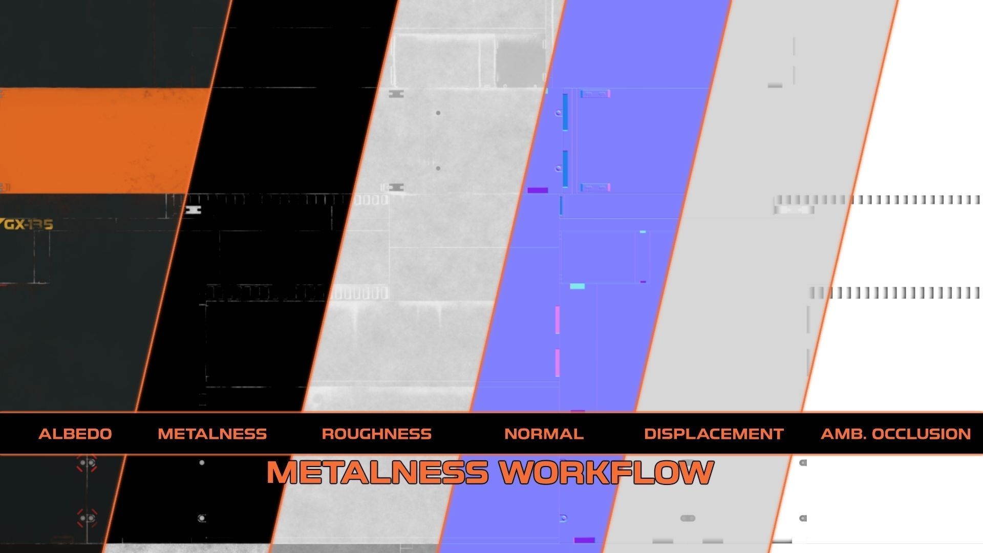 Sci fi Trim sheet textures 3 Variations Texture_2