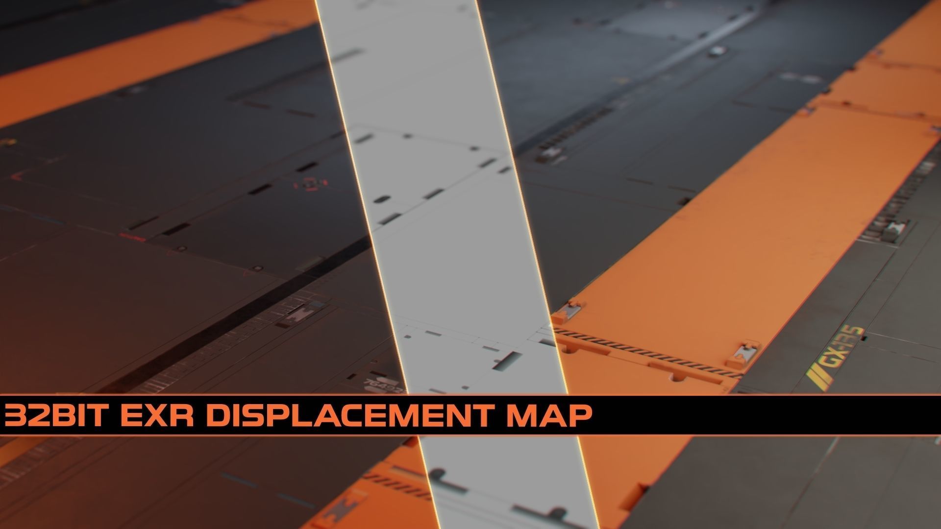 Sci fi Trim sheet textures 3 Variations Texture_1