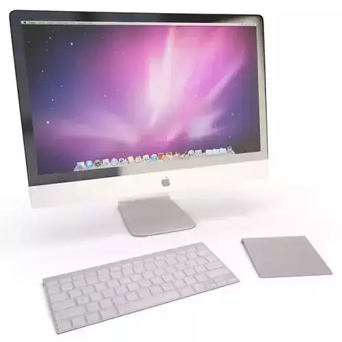 Computer and Screen Imac Apple 3D model
