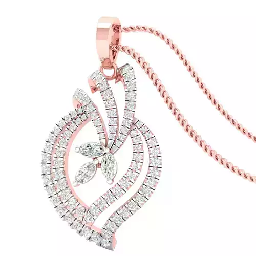 Women pendant earrings 3dm stl render detail 3D print model