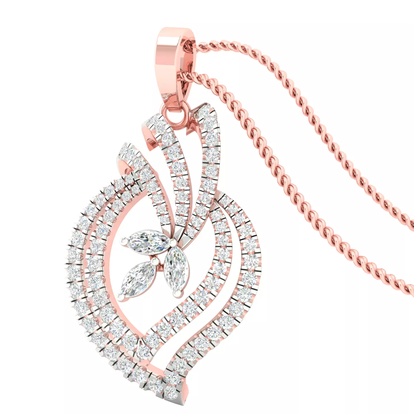 Women pendant earrings 3dm stl render detail 3D print model 3D print model_0