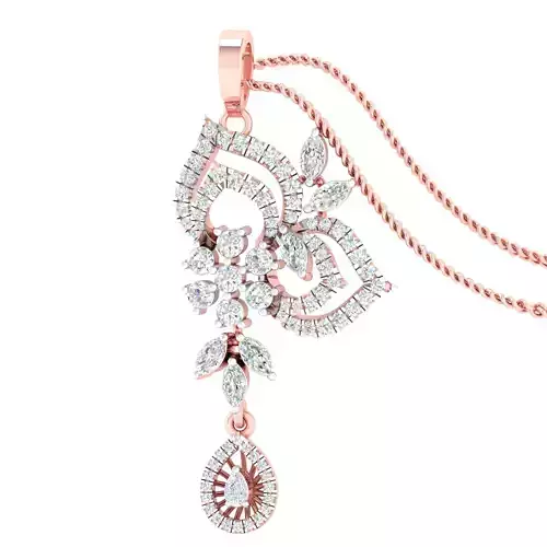 Women pendant earrings 3dm stl render detail 3D print model