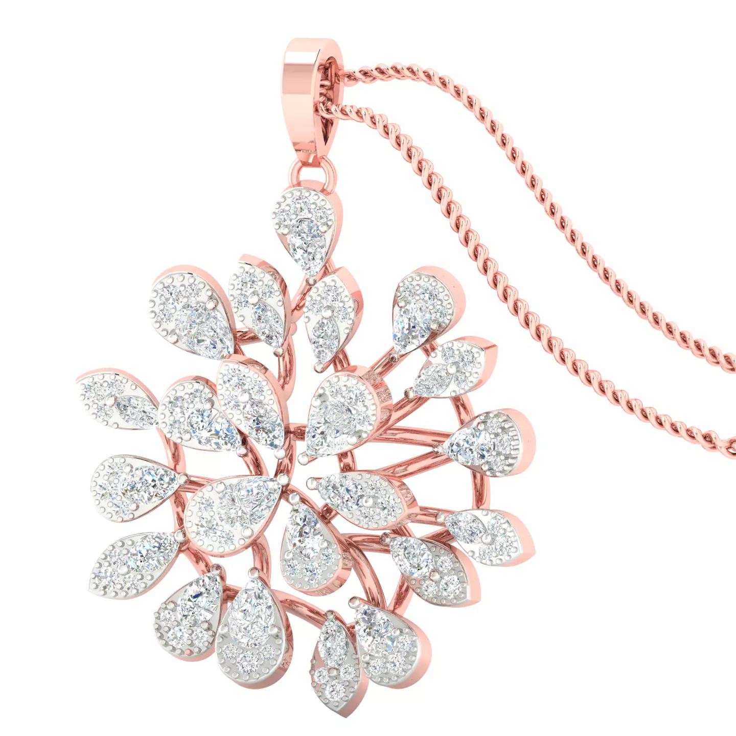 Women pendant earrings 3dm stl render detail 3D print model 3D print model_0