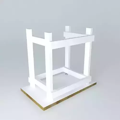 Hand made wooden work desk