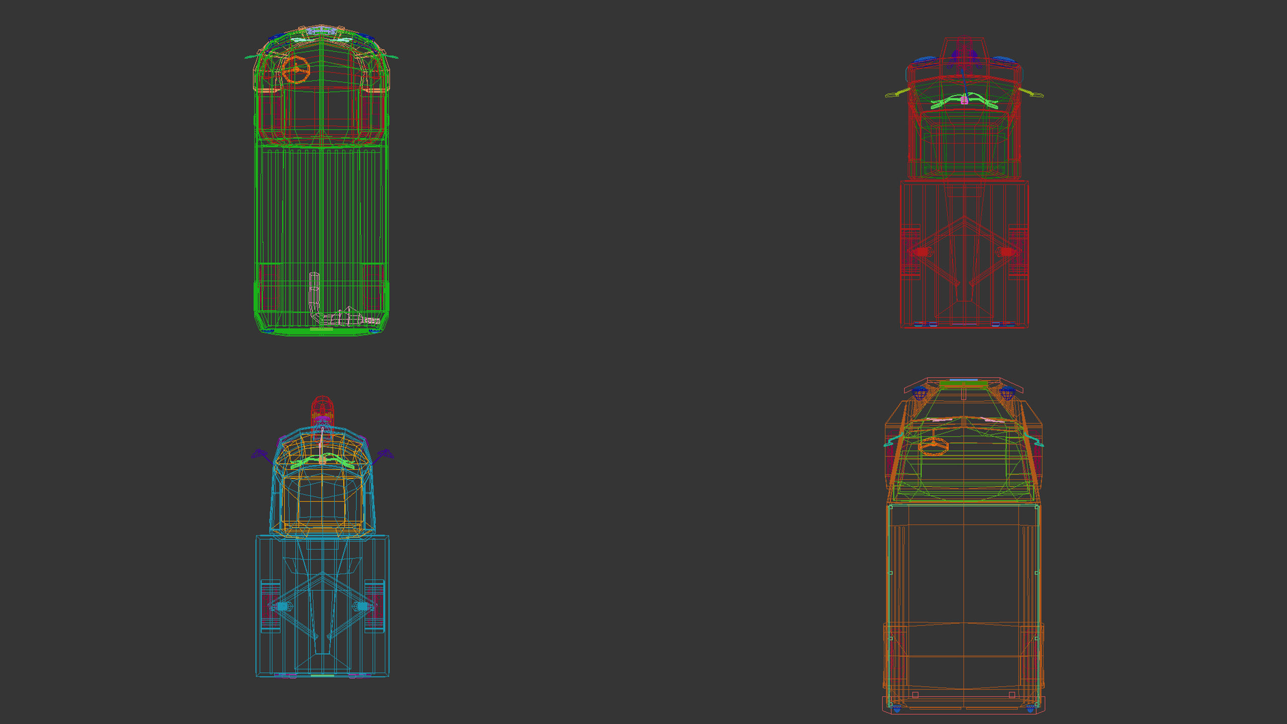 Low Poly Pickup Pack 02 3D Model Collection_18