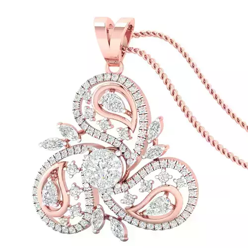 Women pendant earrings 3dm stl render detail 3D print model 3D print model