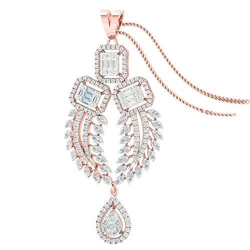 Women pendant earrings 3dm stl render detail 3D print model 3D print model