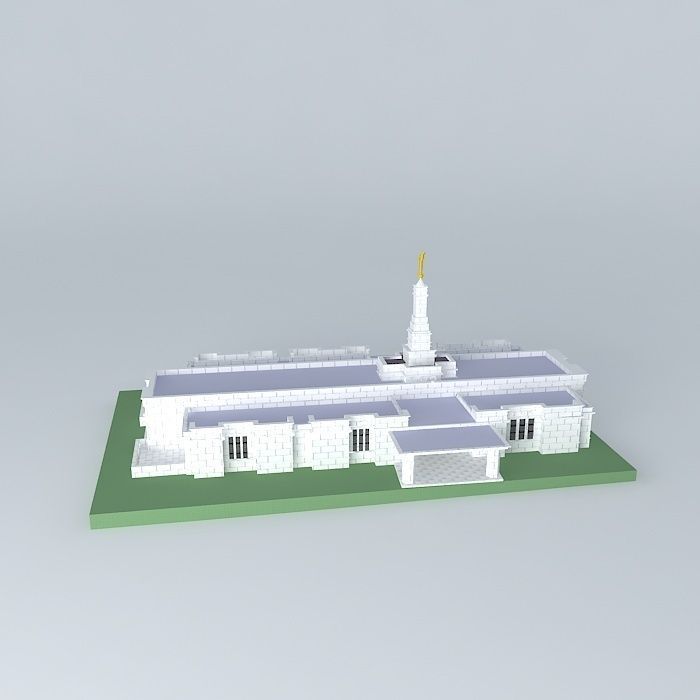LDS. Templo Mormon, Adelaide Australia 89 th. operating Temple. Free 3D model_2
