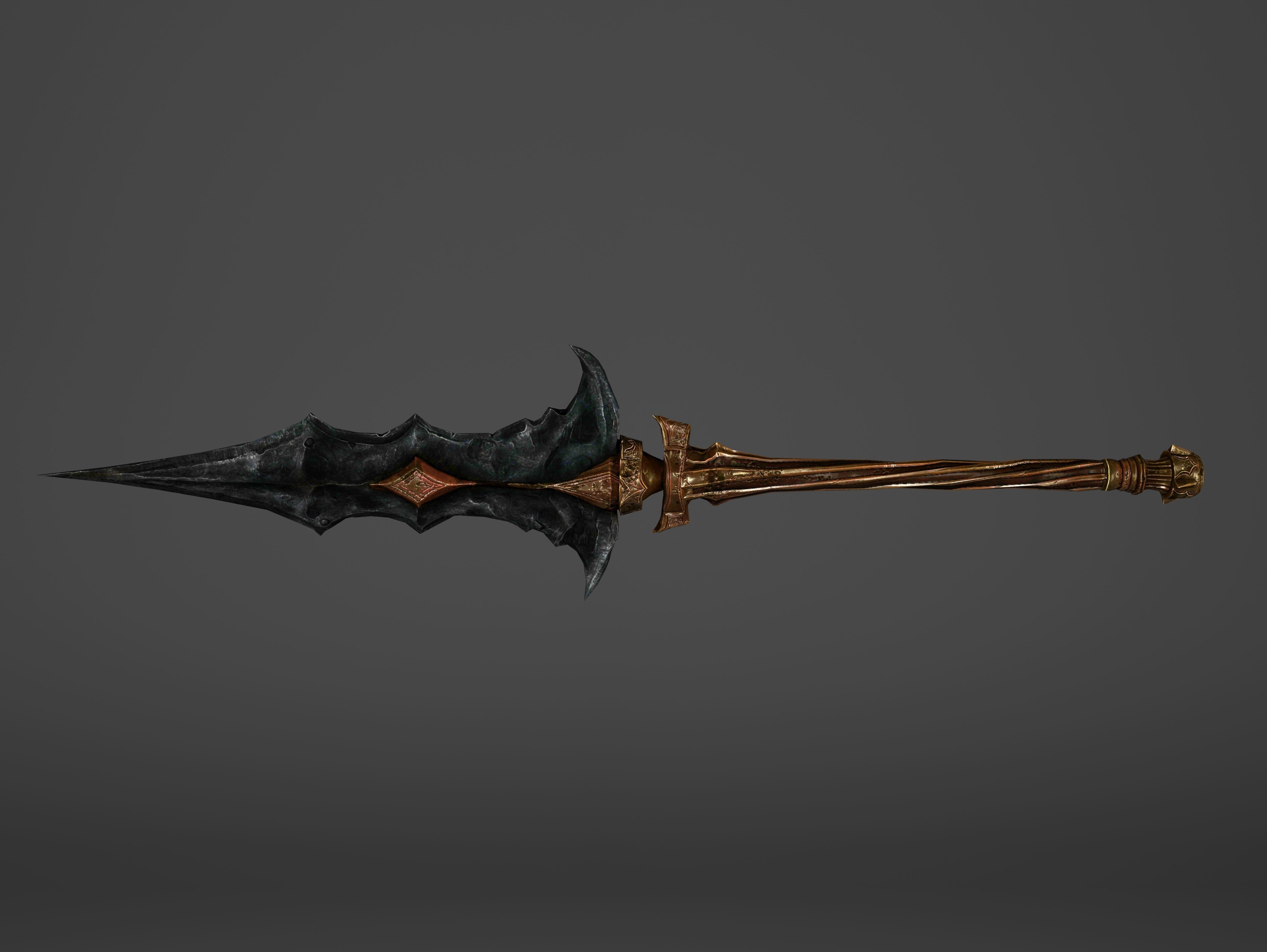 Spear - Line Breaker Low-poly 3D model_4