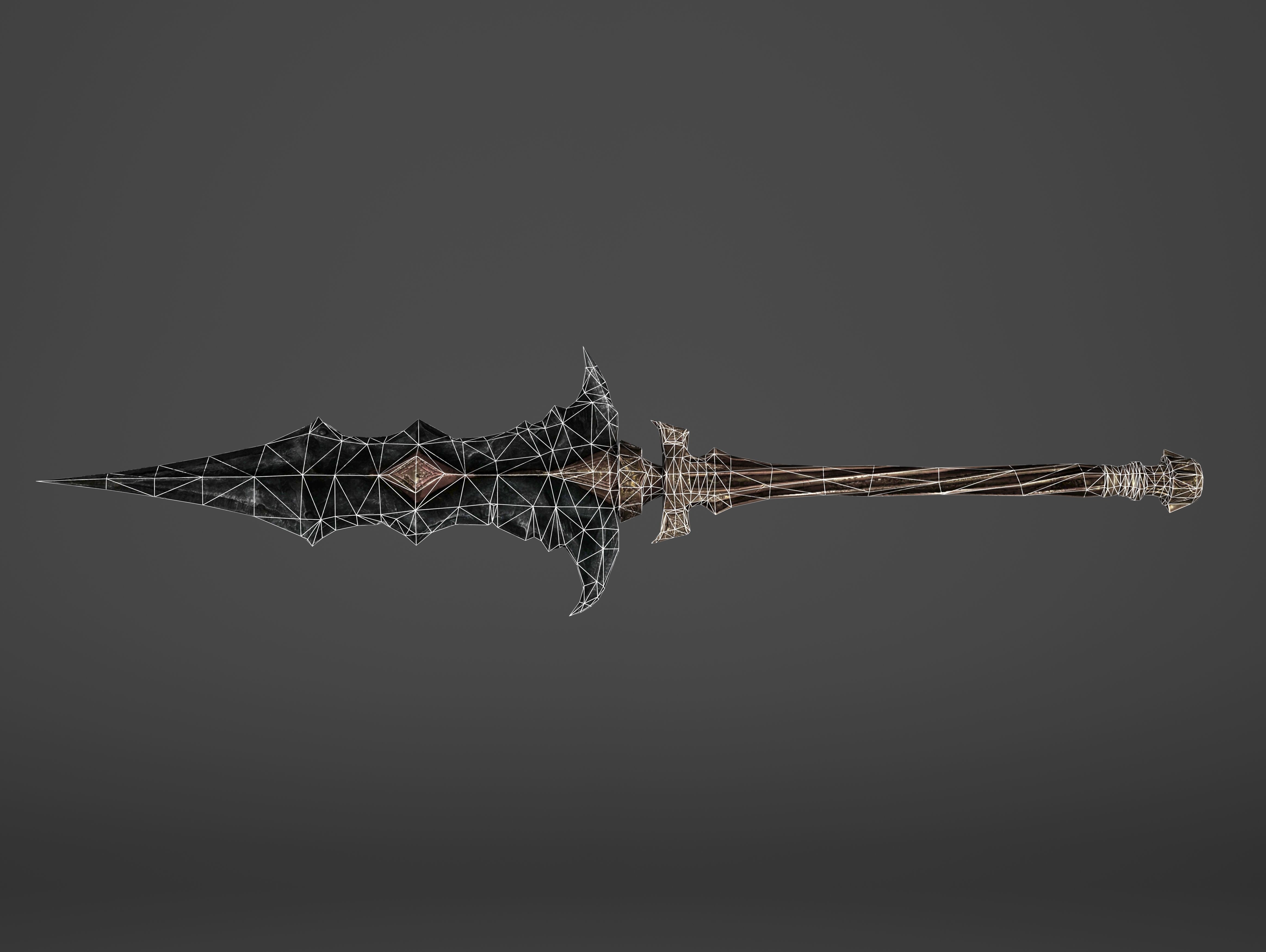 Spear - Line Breaker Low-poly 3D model_17