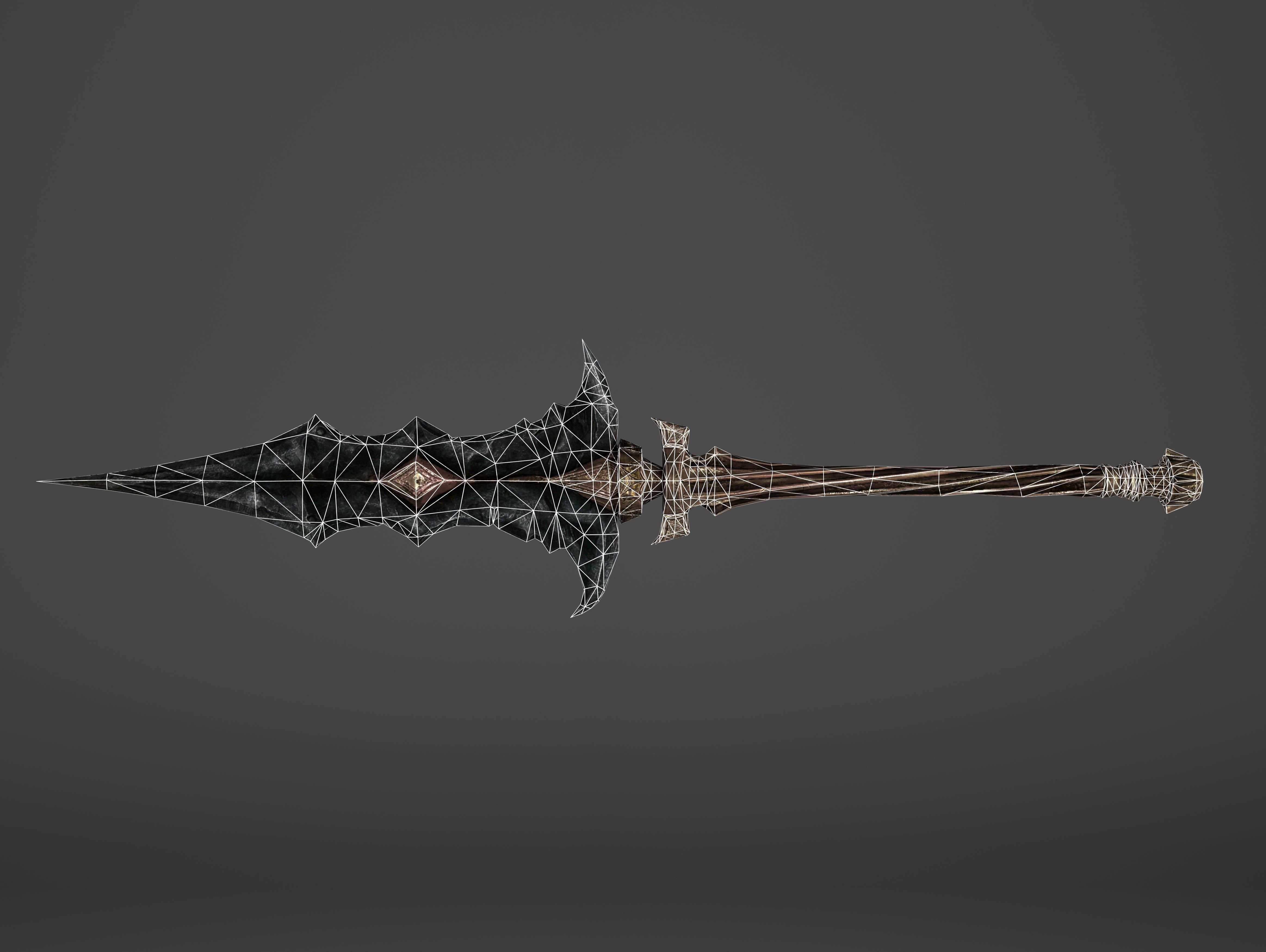 Spear - Line Breaker Low-poly 3D model_19