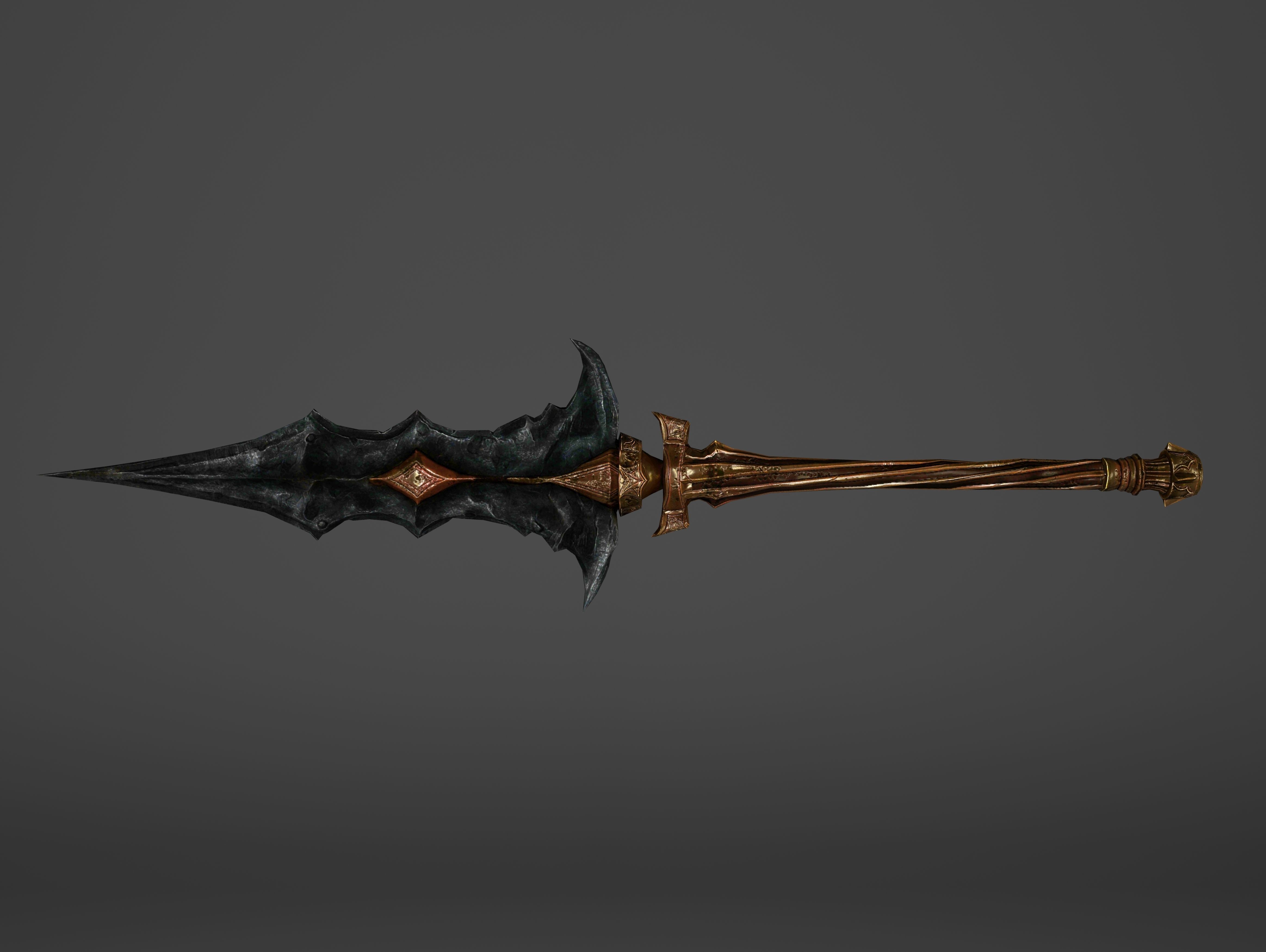 Spear - Line Breaker Low-poly 3D model_2