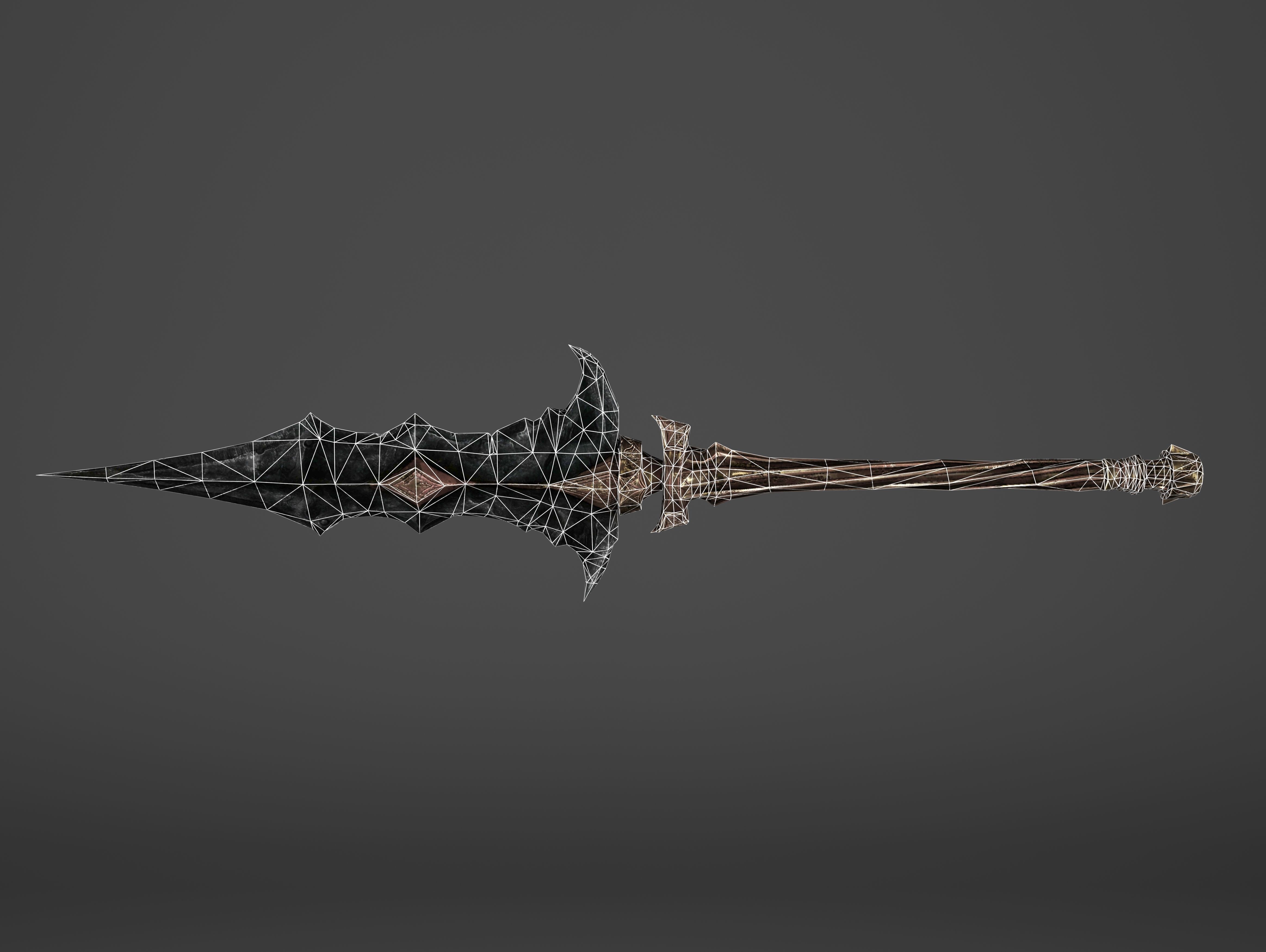 Spear - Line Breaker Low-poly 3D model_5
