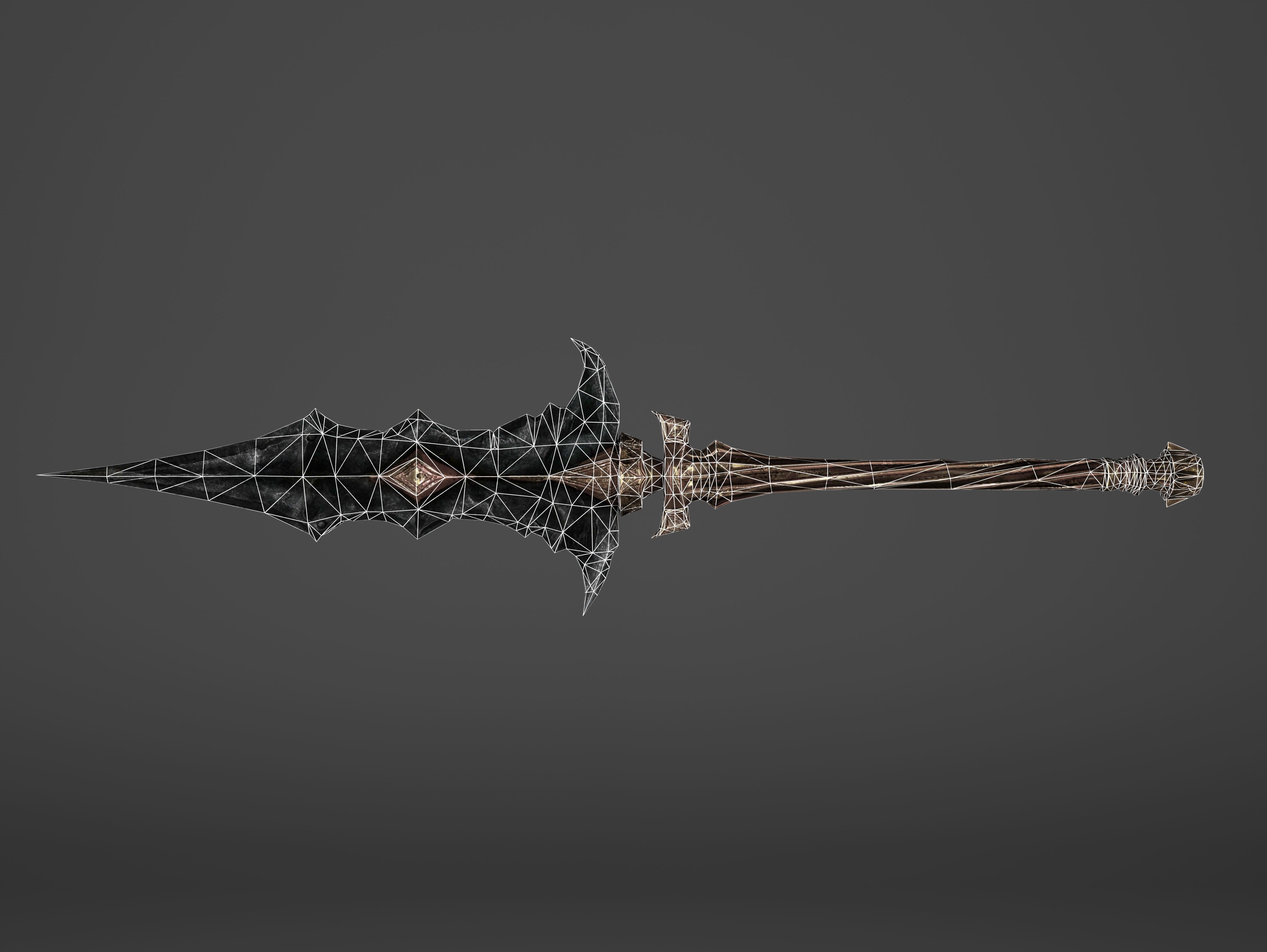 Spear - Line Breaker Low-poly 3D model_1