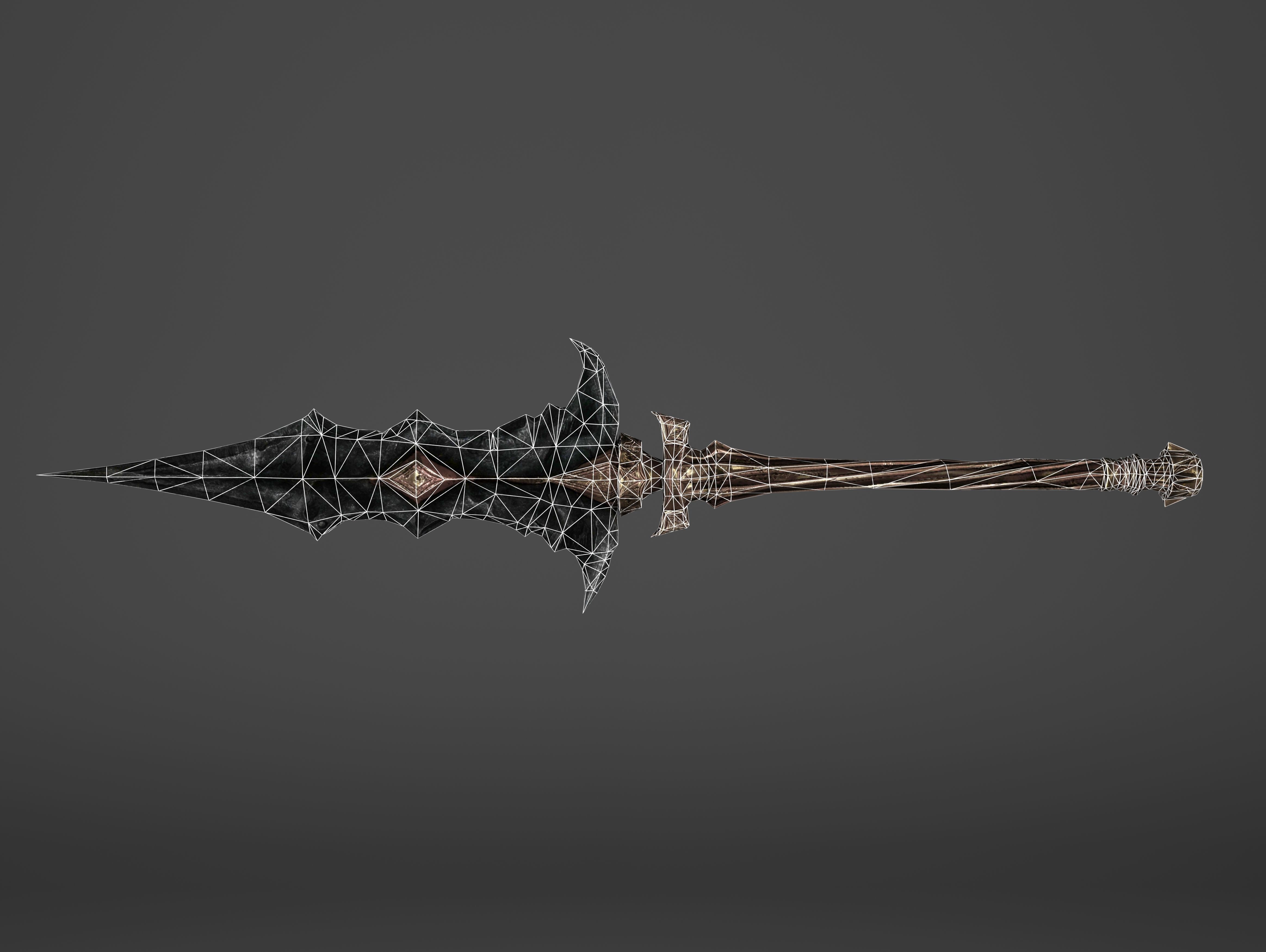 Spear - Line Breaker Low-poly 3D model_3
