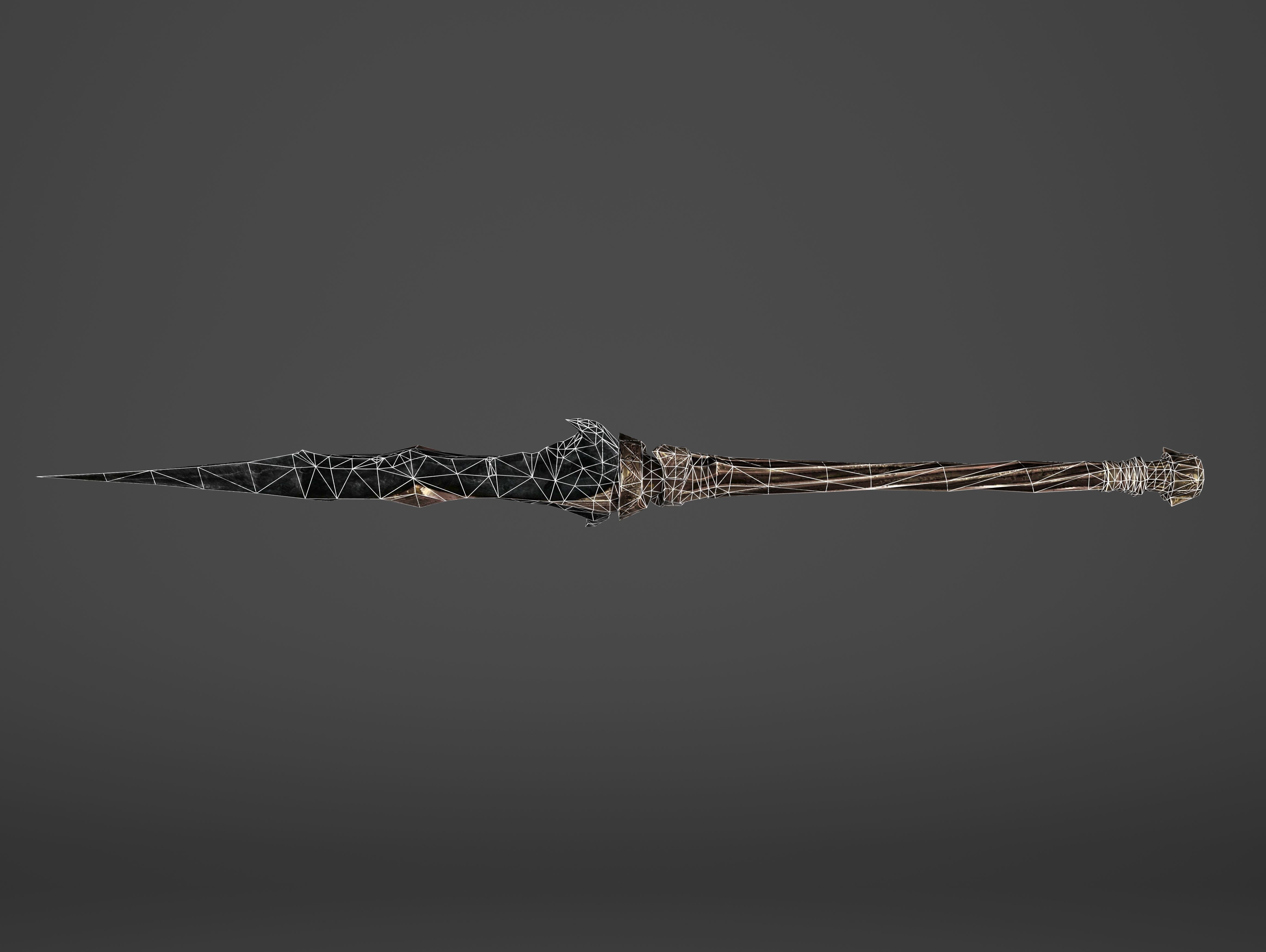 Spear - Line Breaker Low-poly 3D model_9
