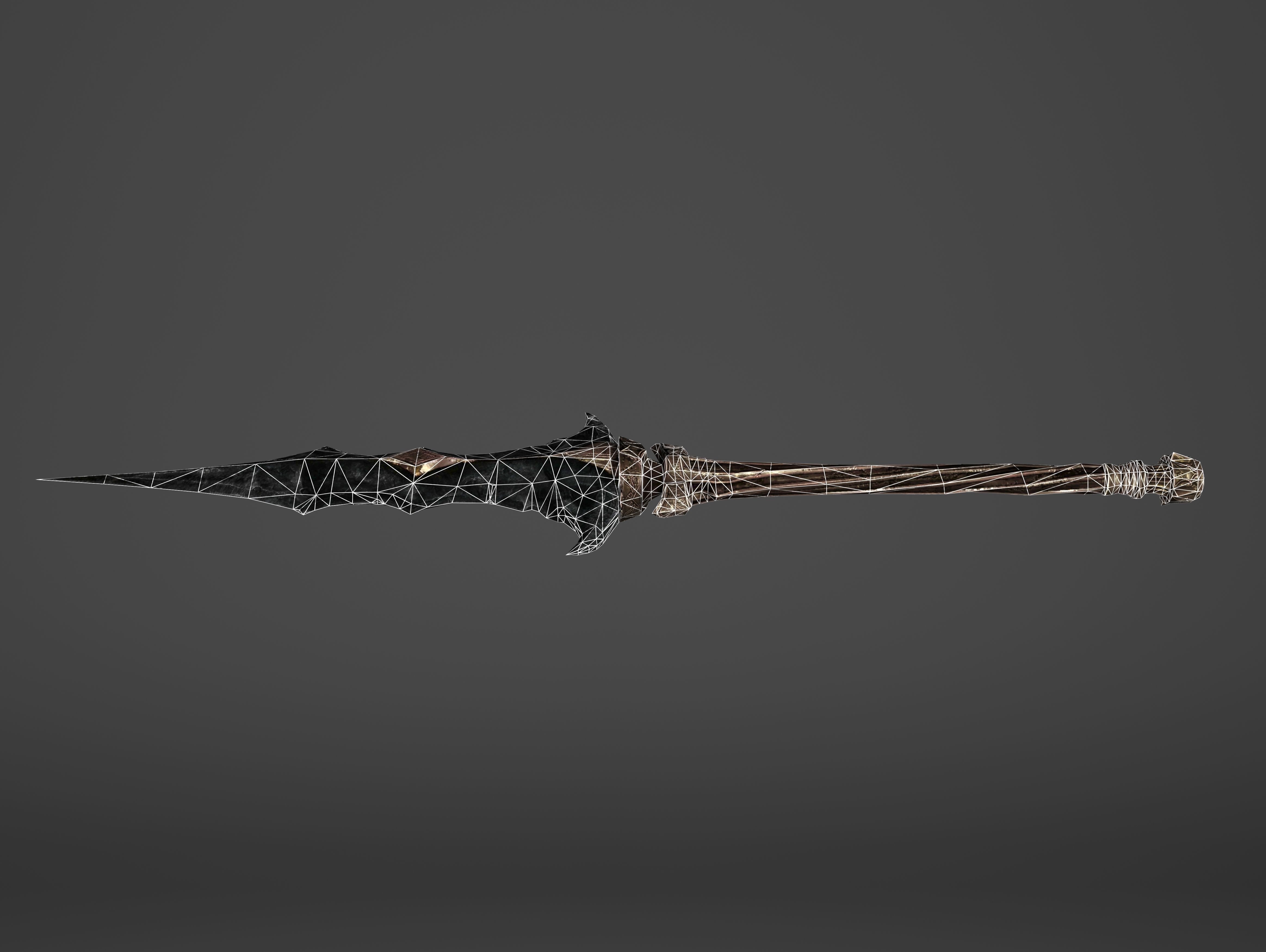 Spear - Line Breaker Low-poly 3D model_13
