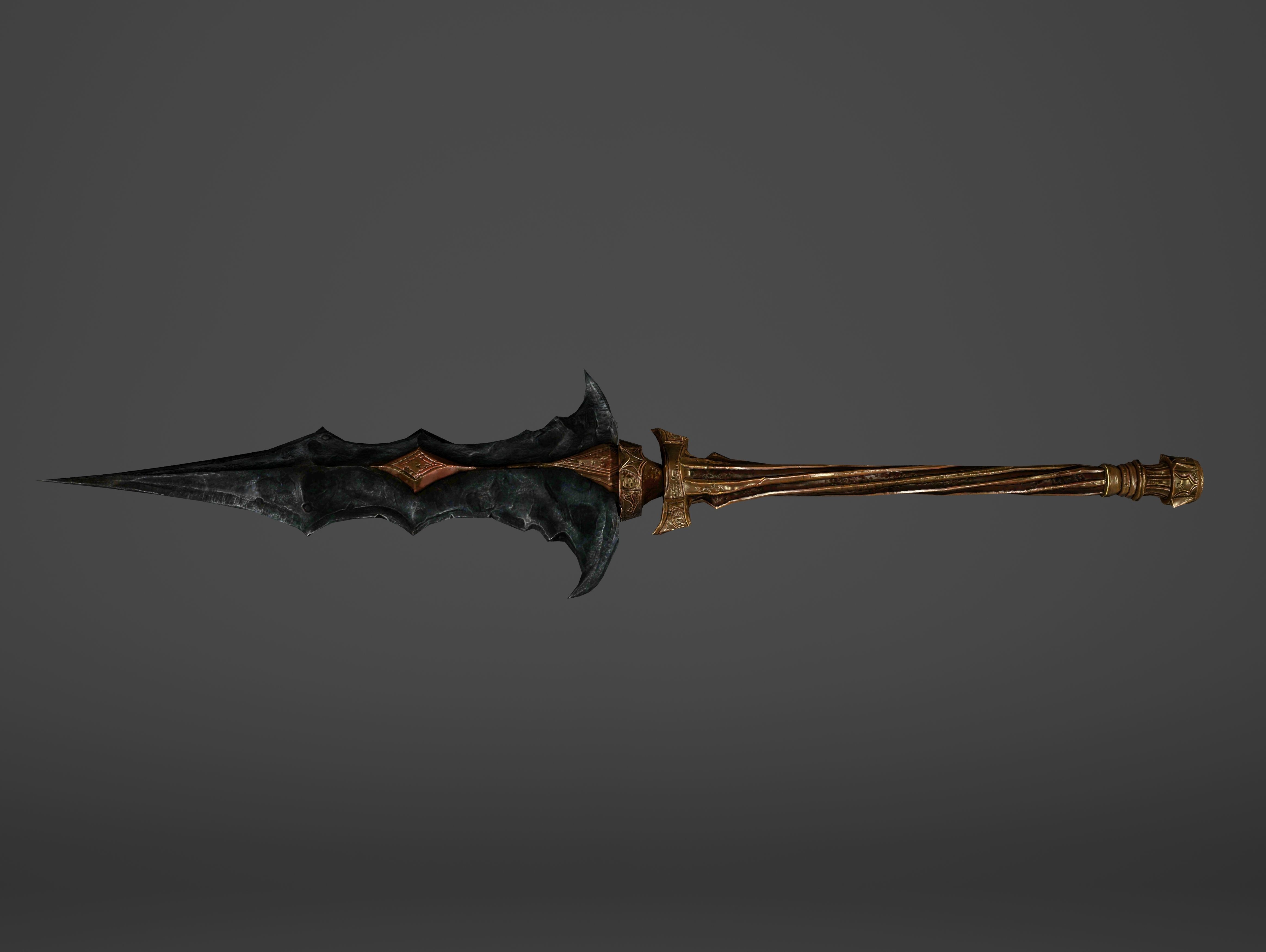 Spear - Line Breaker Low-poly 3D model_14