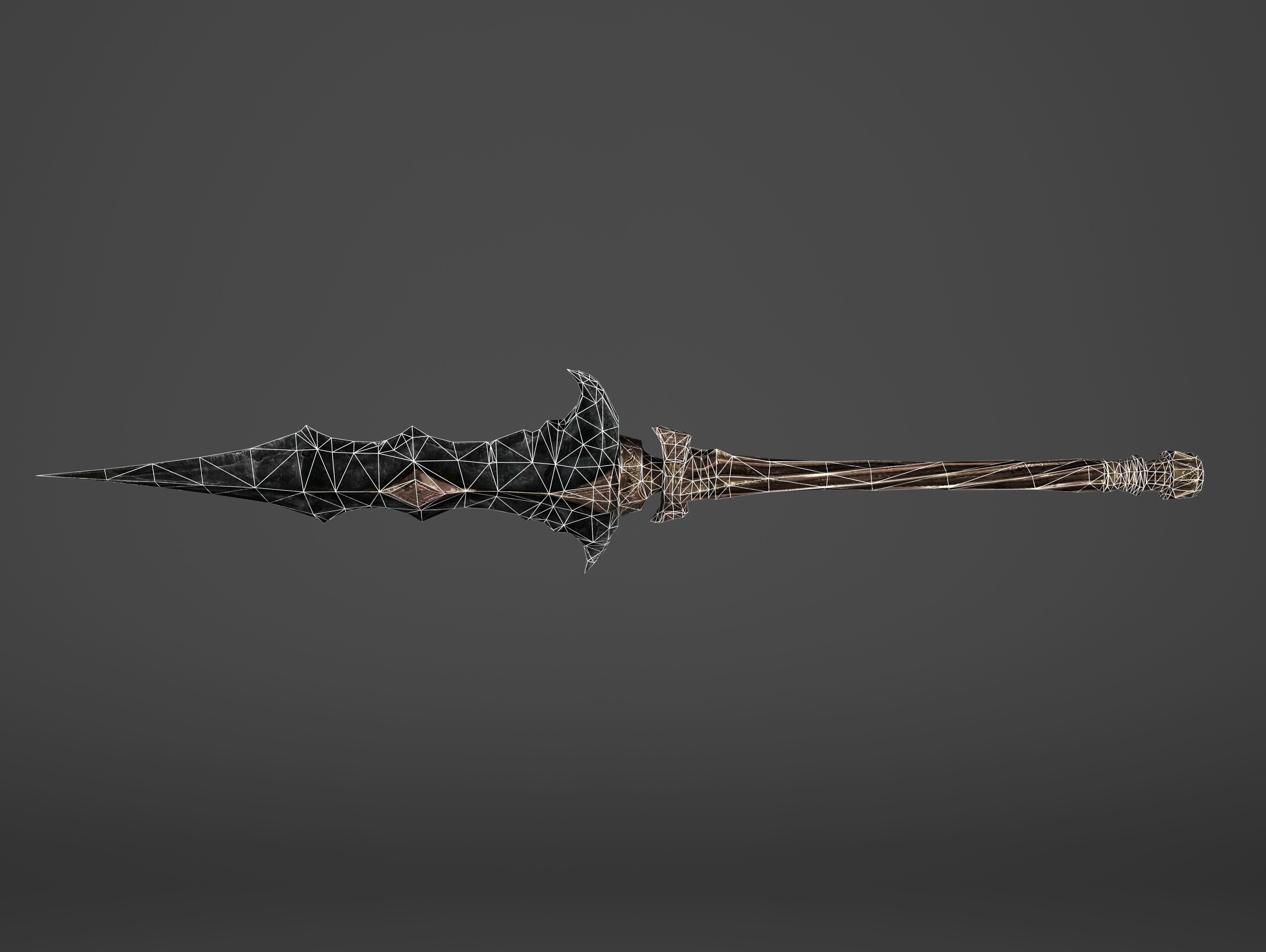Spear - Line Breaker Low-poly 3D model_7