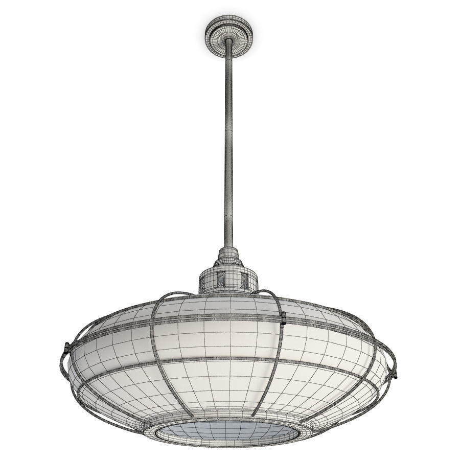 Industrial Pendant Light Connell 3D model_1
