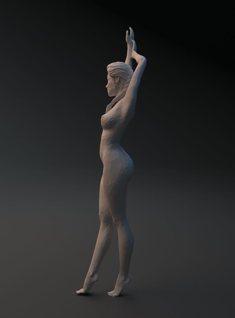 Beautiful Naked Girl 3D print model_16